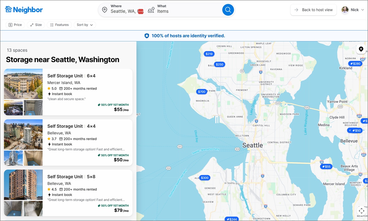 neighbor storage listings