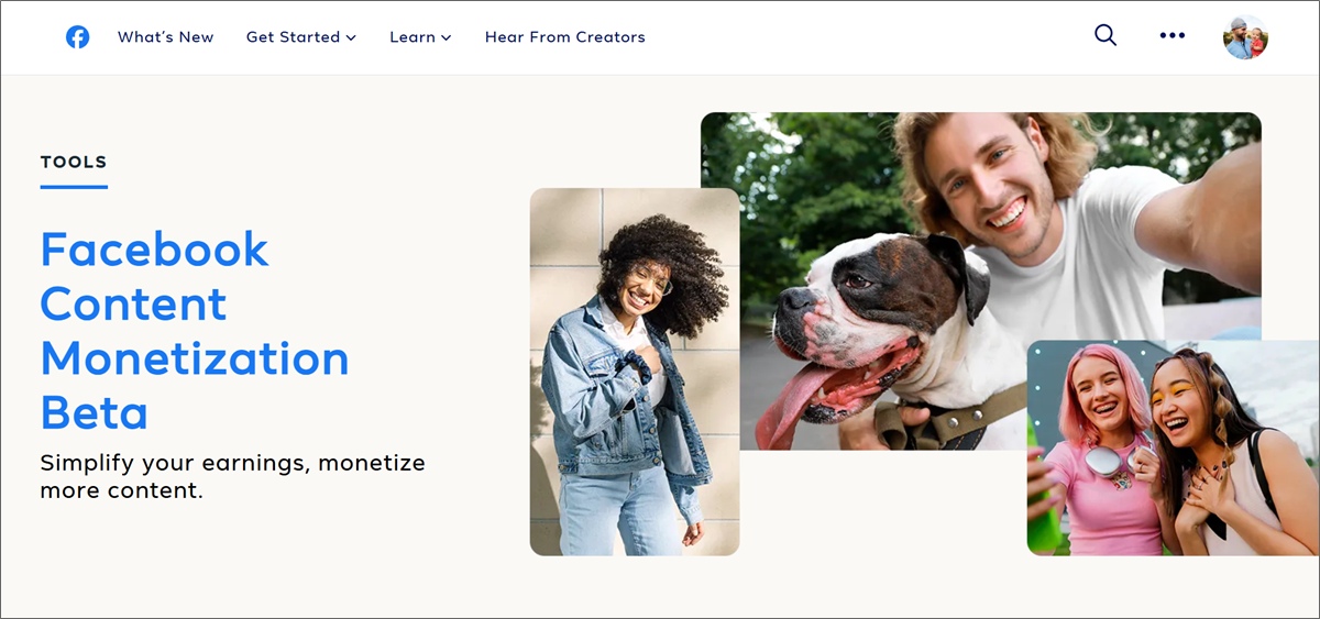 facebook content monetization program