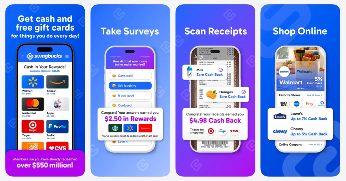 swagbucks app screenshots