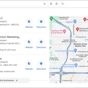 gilbert az web design search