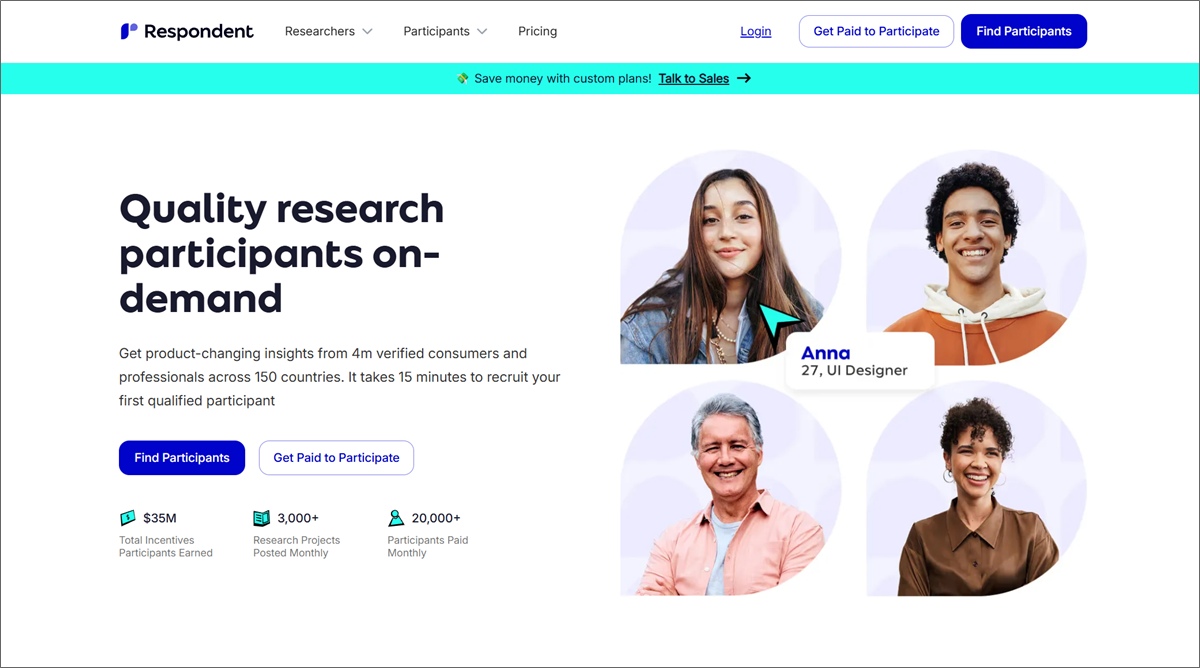respondent research homepage