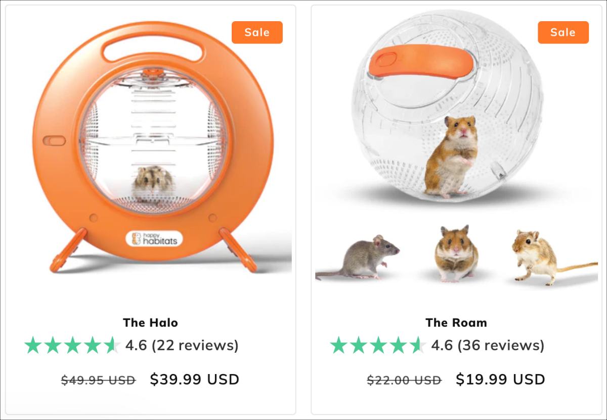 Roam and Halo from Happy Habitats