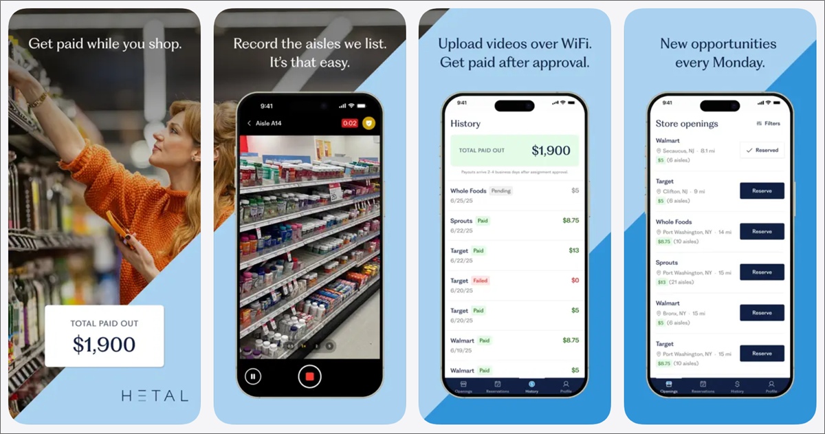 hetal app screenshots
