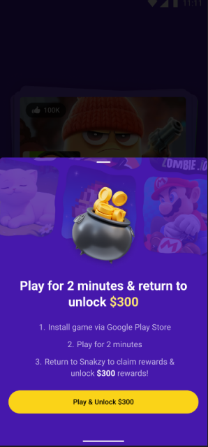 snakzy rewards example