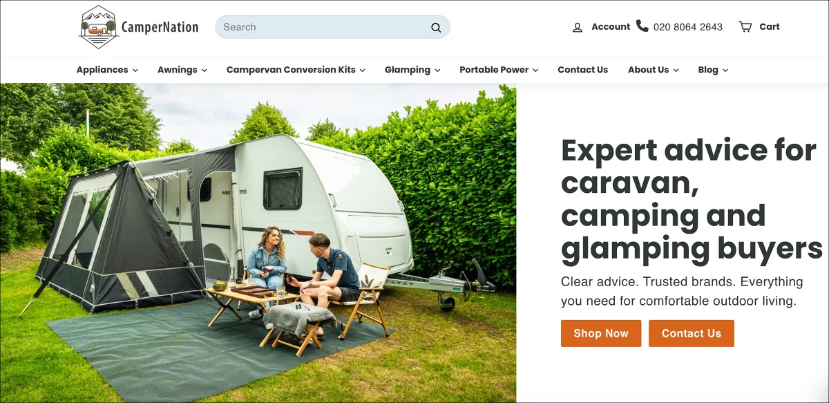 Camper Nation Website