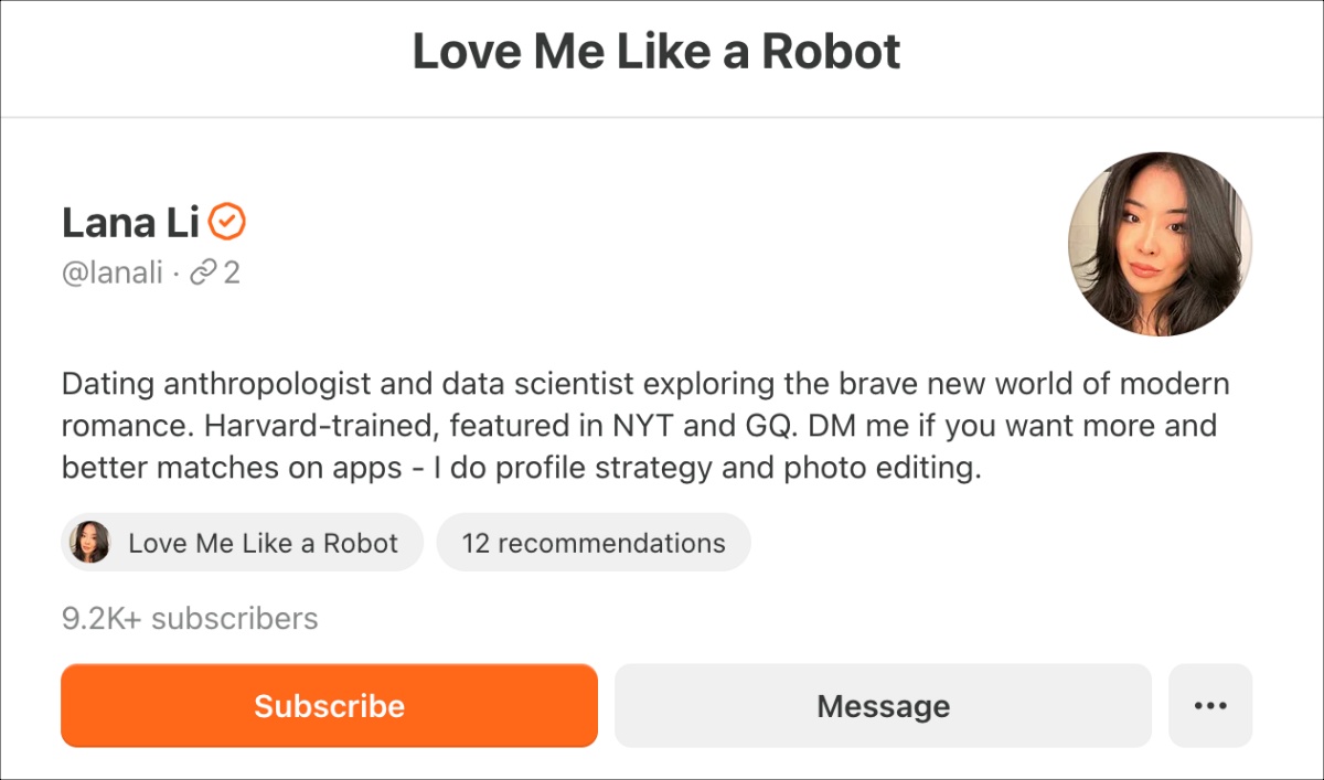 Lana Li Love Me Like a Robot
