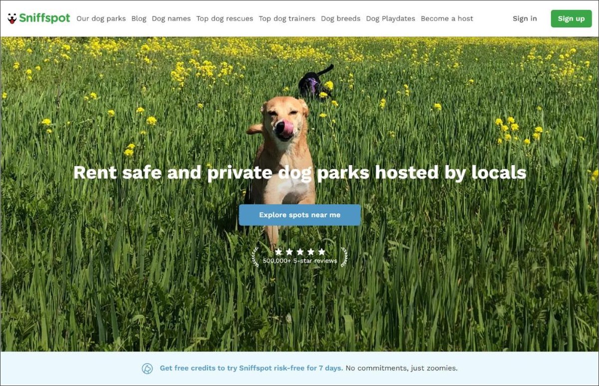Sniffspot private dog park rentals hosted by locals